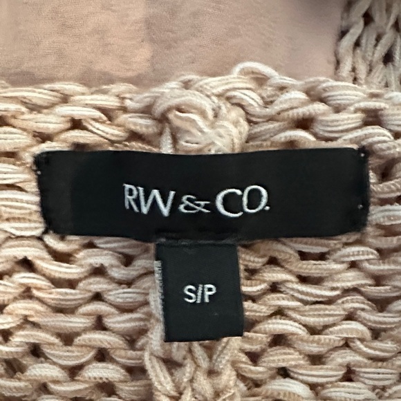 RW&CO. Pink/tan Knit Sweater - Picture 3 of 6
